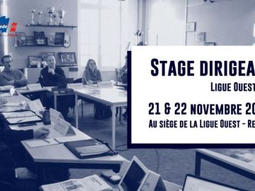 [𝗦𝗧𝗔𝗚𝗘 𝗗𝗜𝗥𝗜𝗚𝗘𝗔𝗡𝗧 𝗗𝗘 𝗖𝗟𝗨𝗕]

👩‍🏫 Le stage Dirigeant de la ligue Ouest a lieu les 21 et 22 novembre 2024 à Rennes (Ille-et-Vilaine).

👀 Le stage est ouvert en...